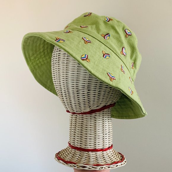 Nwot Green Mushroom Bucket Hat | Poshmark